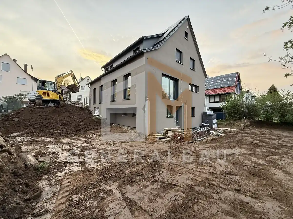 Fertiggestelltes Wohnhaus nach schlüsselfertiger Ausführung